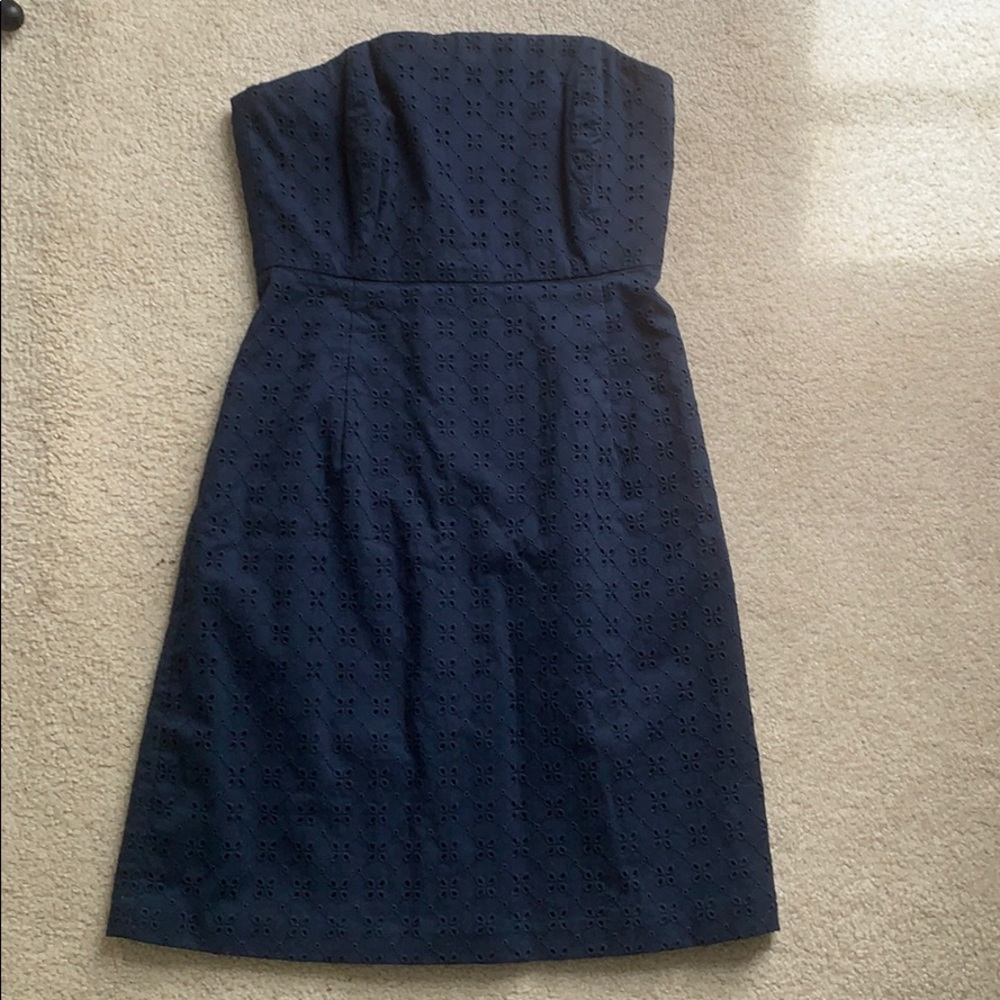 navy blue vineyard vines dress